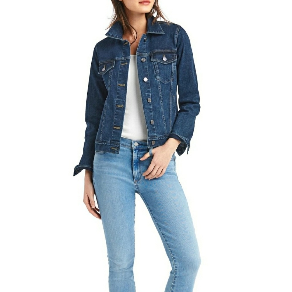 Gap dark wash jean jacket